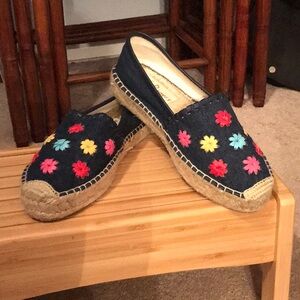 JACK ROGERS PALMER ESPADRILLE PLATFORM LOAFER size 7
